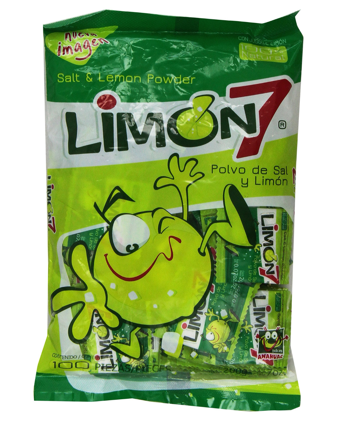 Limon7 Polvo de Sal y Limon 100uds.